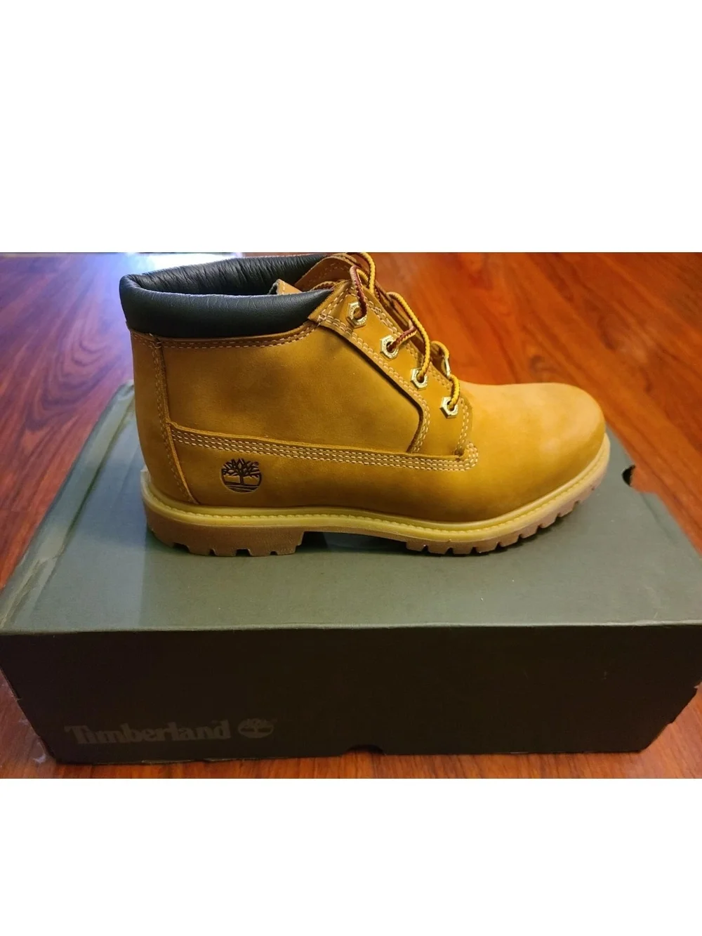 Timberland Womens Nellie Waterproof Chukka Wheat Nubuck Ankle Boots